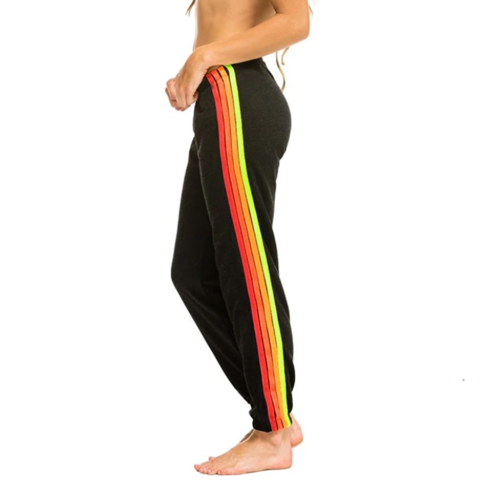 Aviator Nation 4 Stripe Sweatpants in Medium